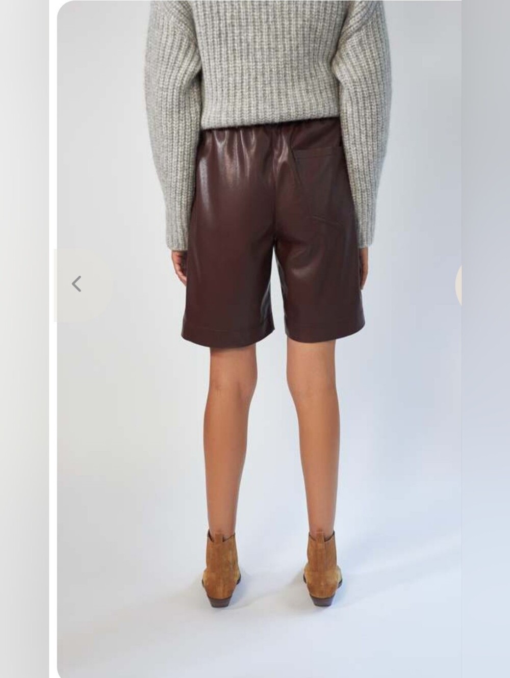 Nanushka Munira Shorts In Plum Chutney - Picture 9 of 13